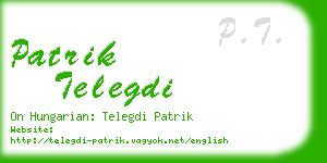 patrik telegdi business card